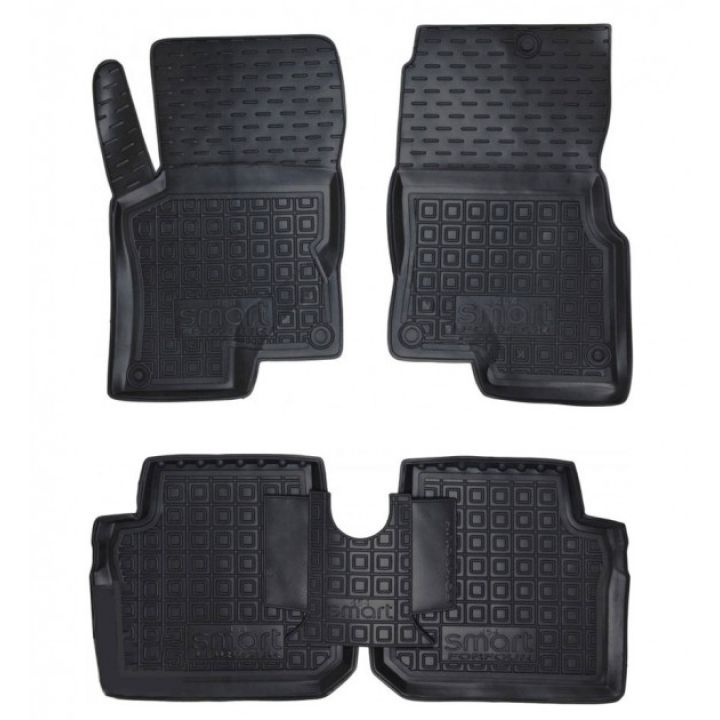 Коврики в салон для Smart Forfour 454 2004-, резиновые (AVTO-Gumm)