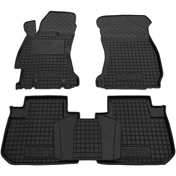 Коврики в салон для Subaru Forester 2013-, резиновые (AVTO-Gumm)