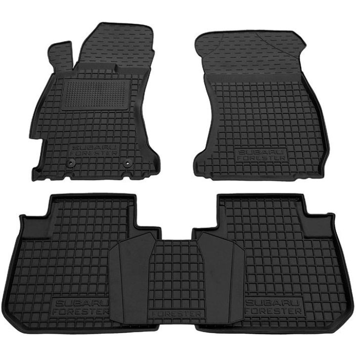 Килимки в салон для Subaru Forester 2013-, гумові (AVTO-Gumm)