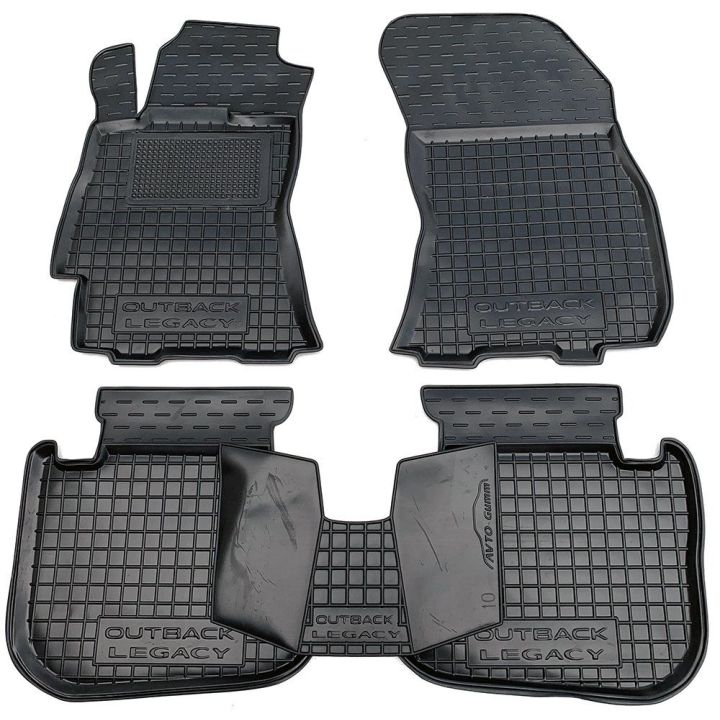 Коврики в салон для Subaru Outback 2010-, резиновые (AVTO-Gumm)