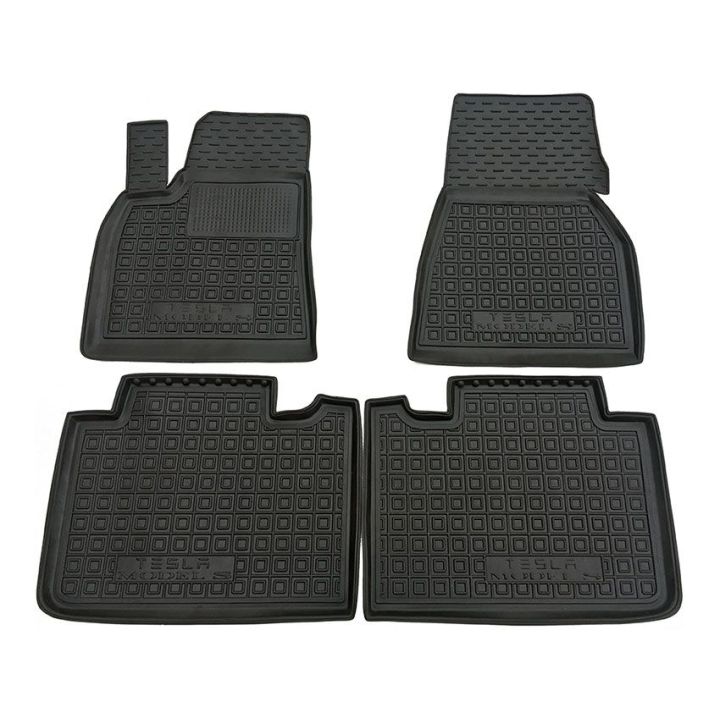 Коврики в салон для Tesla Model S '12-, резиновые (AVTO-Gumm)