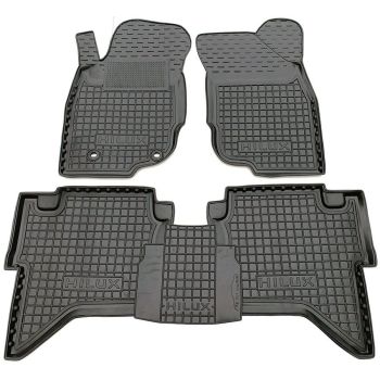 Коврики в салон для Toyota Hilux '05-15, резиновые (AVTO-Gumm)