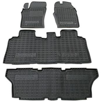 Коврики в салон для Toyota Previa 6-7 мест '00-06, резиновые (AVTO-Gumm)