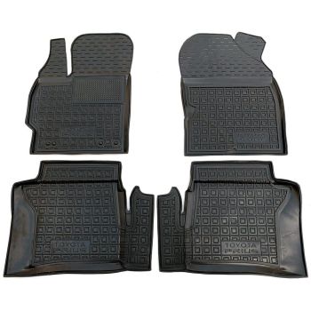 Коврики в салон для Toyota Prius 2010-, резиновые (AVTO-Gumm)