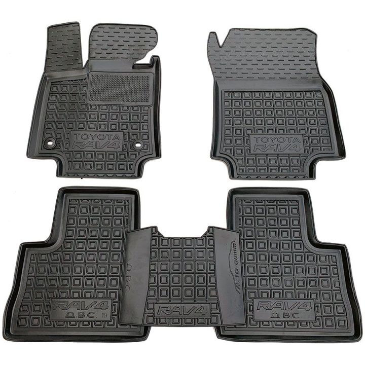 Коврики в салон для Toyota RAV-4 V 2018- АКП, резиновые (AVTO-Gumm)