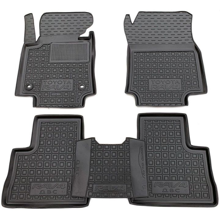 Коврики в салон для Toyota RAV-4 V 2018- МКП, резиновые (AVTO-Gumm)