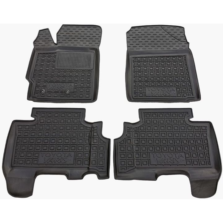 Коврики в салон для Toyota Yaris 2006-, резиновые (AVTO-Gumm)