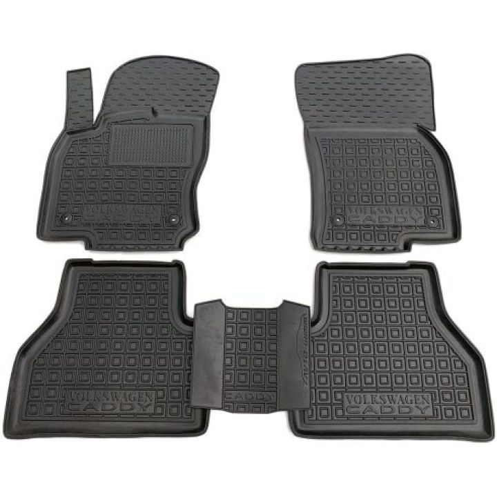 Коврики в салон для Volkswagen Caddy '21-, резиновые (AVTO-Gumm)