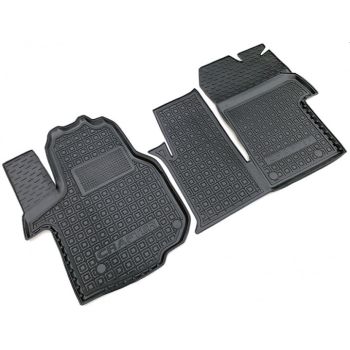 Коврики в салон для Volkswagen Crafter 2017- (1+1), резиновые (AVTO-Gumm)