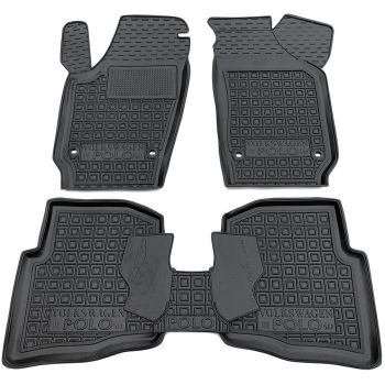 Коврики в салон для Volkswagen Polo хетчбек 2001-, резиновые (AVTO-Gumm)