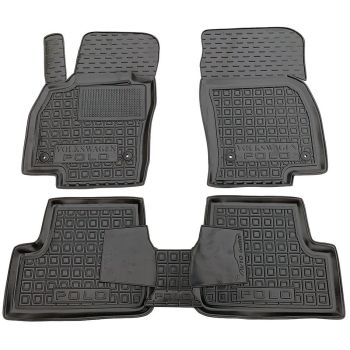 Коврики в салон для Volkswagen Polo хетчбек (5дв.) 2018-, резиновые (AVTO-Gumm)