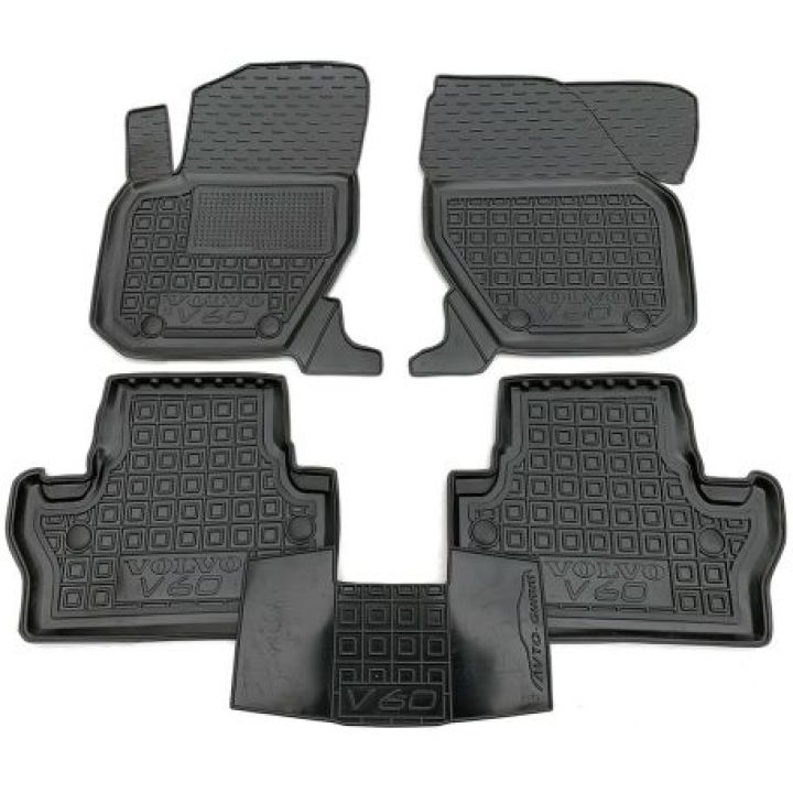 Коврики в салон для Volvo S60 / V60 '10-18, резиновые (AVTO-Gumm)