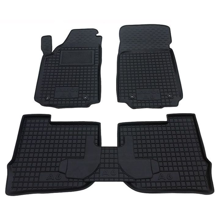 Коврики в салон для Audi A6 (100) (1994-1997) резиновые (AVTO-Gumm)