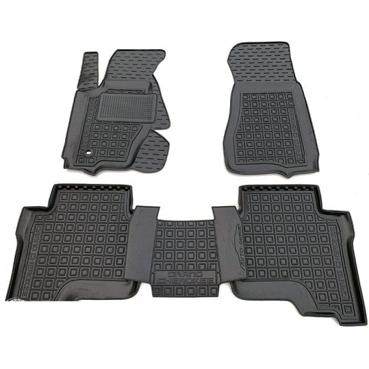 Коврики в салон для Jeep Grand Cherokee '04-10, резиновые (AVTO-Gumm)