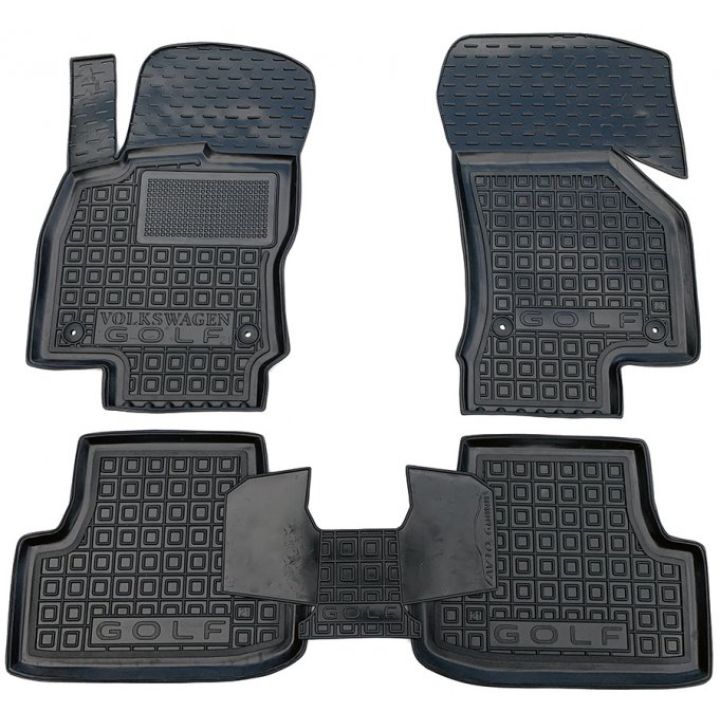 Коврики в салон для Volkswagen Golf 8 '20-, резиновые (AVTO-Gumm)