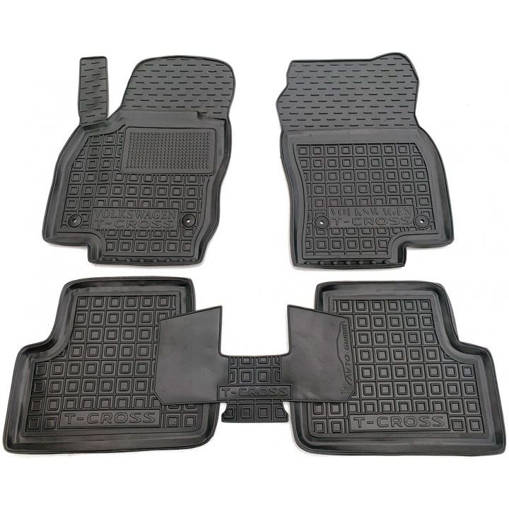 Коврики в салон для Volkswagen T-Cross '19-, резиновые (AVTO-Gumm)
