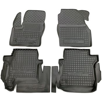 Коврики в салон для Ford TORNEO Conect 2014- длинная база резиновые, (AVTO-Gumm)