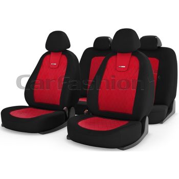 Универсальные чехлы на сиденья Colombo, красный / черный / красный (CarFashion)