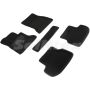 Коврики в салон 3d для BMW 5 F10 / 11 '13-, черные текстильные, (Seintex)