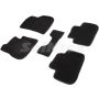 Коврики в салон 3d для BMW X4 G02 '18-, черные текстильные, (Seintex)