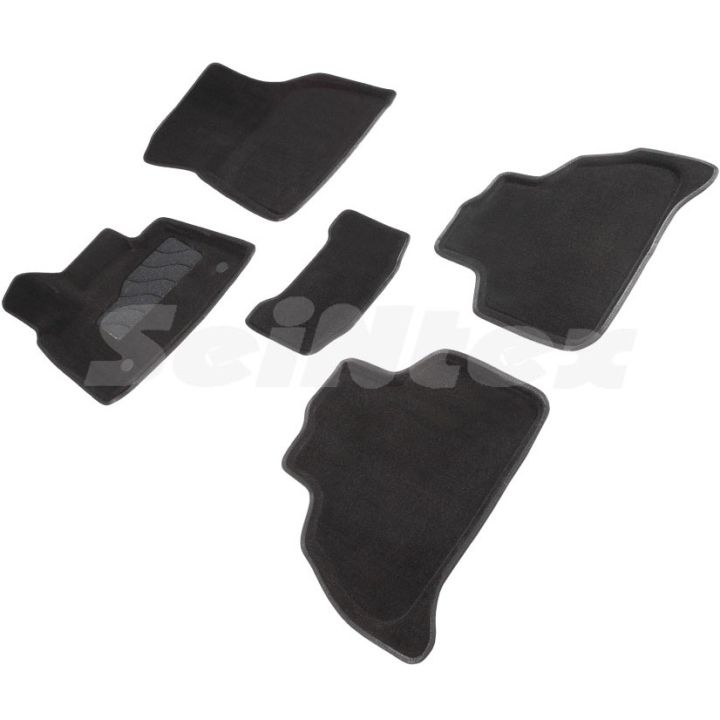 Коврики в салон 3d для BMW X5 G05 '18-, черные текстильные, (Seintex)