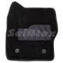 Коврики в салон 3d для Ford Kuga '16-19, черные текстильные, (Seintex)
