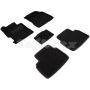 Коврики в салон 3d для Honda Civic 4D '06-12, черные текстильные, (Seintex)