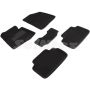 Коврики в салон 3d для Kia Ceed '12-18, черные текстильные, (Seintex)