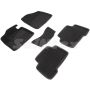 Коврики в салон 3d для Hyundai Santa Fe '13-17 DM, черные текстильные, (Seintex)