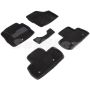 Коврики в салон 3d для Land Rover Freelander 2 '06-14, черные текстильные, (Seintex)