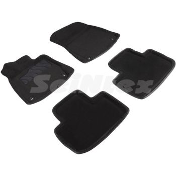 Коврики в салон 3d для Lexus IS '13-, черные текстильные, (Seintex)