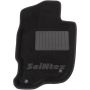 Коврики в салон 3d для Mitsubishi Pajero Sport '08-16, черные текстильные, (Seintex)
