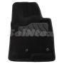 Коврики в салон 3d для Mitsubishi Pajero Wagon 4 '07-, черные текстильные, (Seintex)
