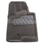 Коврики в салон 3d для Mitsubishi Pajero Wagon 4 '07-, серые текстильные, (Seintex)