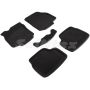 Коврики в салон 3d для Opel Astra H '04-15, черные текстильные, (Seintex)