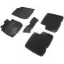 Коврики в салон 3d для Renault Duster '10-15, черные текстильные, (Seintex)