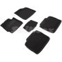 Коврики в салон 3d для Toyota Camry V40 2006 - 2011, черные текстильные, (Seintex)