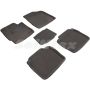 Коврики в салон 3d для Toyota Camry V40 2006 - 2011, серые текстильные, (Seintex)