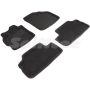 Коврики в салон 3d для Toyota Corolla 2007-2012, черные текстильные, (Seintex)