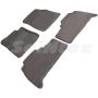 Коврики в салон 3d для Toyota Land Cruiser 200 '07-12, серые текстильные, (Seintex)