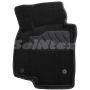 Коврики в салон 3d для Volkswagen Golf 6 '09-12, черные текстильные, (Seintex)