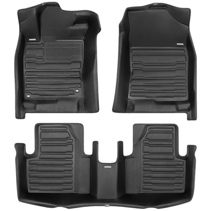 Коврики в салон для Audi Q5 '08-17 экокожа, черные (Skopa)