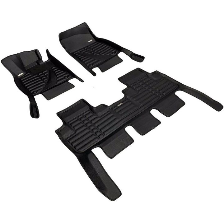 Коврики в салон для Audi Q7 '05-14 экокожа, черные (Skopa)