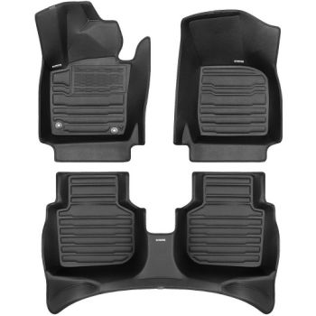Коврики в салон для BMW X5 E70 '07-13 экокожа, черные (Skopa)