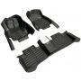 Коврики в салон для Subaru Forester '13-18, из экокожи черные (Skopa)