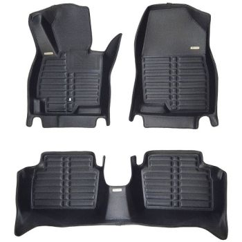 Коврики в салон для Toyota Venza '10-16, из экокожи черные (Skopa)