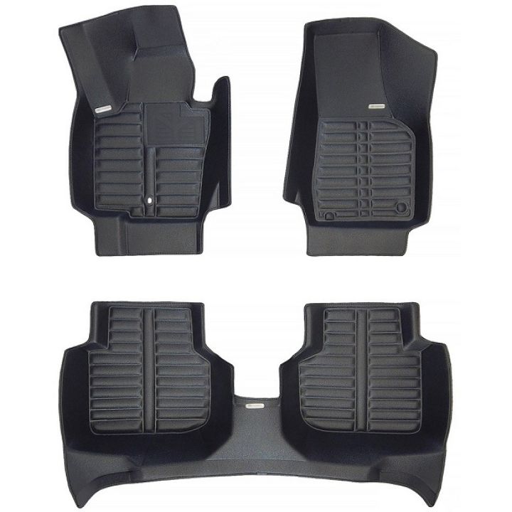Коврики в салон для Volkswagen Passat USA 2011-2019, из экокожи черные (Skopa)