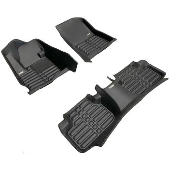 Коврики в салон для Volvo S60 / V60 '10-18, из экокожи черные (Skopa)