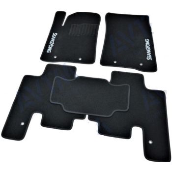 Килимки в салон для Ssangyong Kyron '05-15, велюрові (Фортуна)