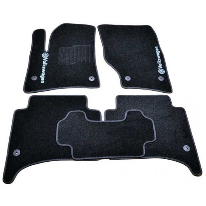 Коврики в салон для Volkswagen Touareg '02-09, велюровые (Фортуна)